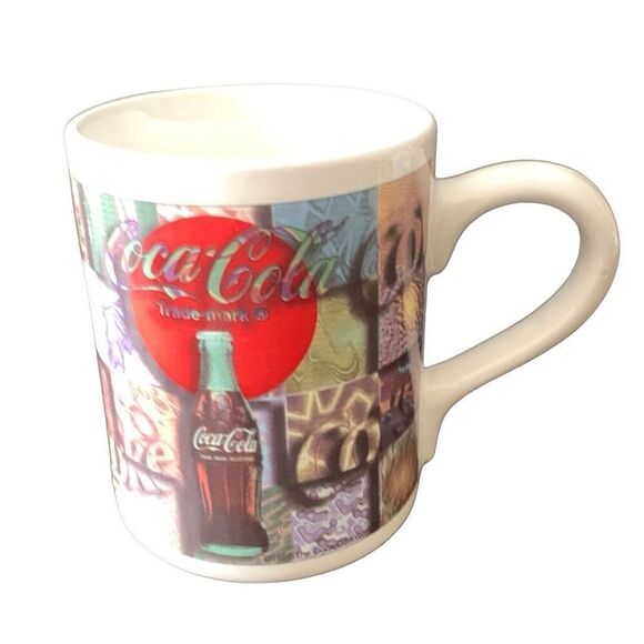 Vintage Coca-Cola 1997 Always Refreshing Collectible Retro Tiffany Look Mug HTF - Picture 7 of 10